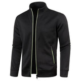 Casaco Masculino De Frio Com Zíper E Gola Em Pé - Promoção de Inverno 2025