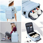 Mochila Para Viagem Multifuncional Expansível e Tecnológica + BRINDE: Adaptador de Tomada Universal